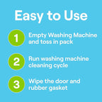 Seventh Generation Washing Machine Cleaner 6 Count Free & Clear Targets Odor-Causing Residue Powered by Oxy Power 4.2 oz