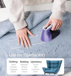 Bymore Fabric Shaver, Lint Shaver for Clothing Furniture Shaver, Sweater Defuzzer Pill Remover Shaver, Lint Remover for Clothing Fuzz-Dark Purple