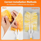30 Pack 360 Dusters Refills for Swiffer® Dusters, Unscented Heavy Duty Duster Kit Disposable Dusters Refills with 1 Handle for Cleaning Furniture, Blinds, Ceiling Fans