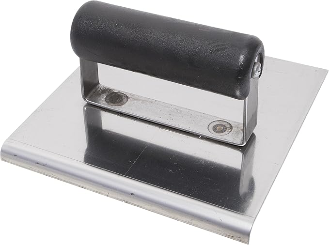 MARSHALLTOWN QLT Stainless Steel Hand Edgers, Plastic Handle, 152mm x 152mm, 16mm Lip, 13mm Radius, Made In The USA, CE514SP