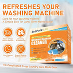 Washing Machine Cleaner Tablets 12 Pack, Deep Removes Residue, Grime and Odors,Washer Machine Cleaner for Front and Top Loader Washer Machines,6 Month Supply (1 PACK)