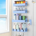 Magnetic Water Bottle Holder for Refrigerator, Cup Holder Organizer for Stanley and Tumbler for Kitchen, 4 Pack, Light Blue