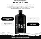 Laundry Liquid Detergent (Velvet Cherry) - 32 Oz Laundry Perfume Bottle for Men & Women, Stain & Odor Remover, Deep Clean, Long-Lasting Fragrance and Freshness for All Fabrics