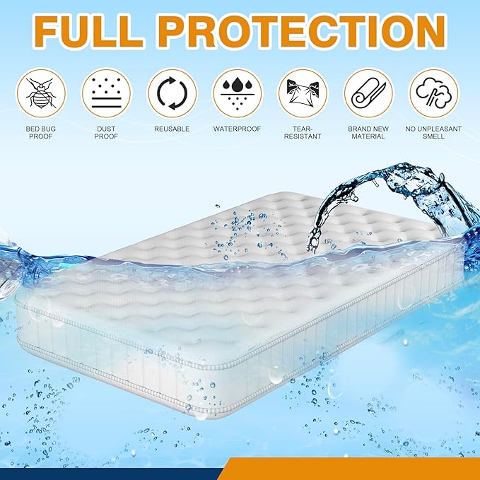 2 PK Queen Mattress Bags for Moving Storage,Mattress Bag for Disposal, Mattress Storage Bag Queen Mattress Cover for Moving
