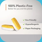 Orange House Plant Based Dishwasher Tabs 56 Count | 100% Food Grade Orange Oil, Deep Clean, Eco-Friendly, No Synthetic Fragrance, No Harmful Chemical, Paper Packaging
