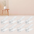 FENRUNXU Shoe Slots Organizer for Closet,8 Pack Shoe Stacker Shoe Rack Organizer for Closet Space Saver Storage Shoe Holder Organization(Transparent)