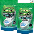 Green Gobbler POWDER PLUNGER Toilet Bowl Clog Remover - 2 Pack Net WT 16.5 oz