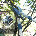 CYRUS 30-Inch Garden Loppers for Tree Trimming - 2" Cutting Capacity, Long Ergonomic Handles for Effortless Branch Cutting, Heavy-Duty Branch Trimmer for Tree Limbs, Hedges & Bushes