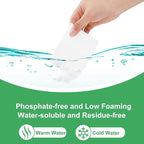 Laundry Detergent Sheets, 200 Count, Fragrance Free, Eco-Friendly, Plastic-Free, Hypoallergenic, Liquidless Washing Supplies for Dorm Travel Camping