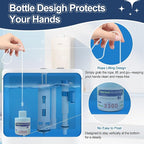 Toilet Bowl Cleaners, Blue Cleaner Tablets in Bottle, Deodorizes, Freshens Odors, Drops Into Toilet Tank, Long Lasting Slow Release, Septic tank safety - 3 packs