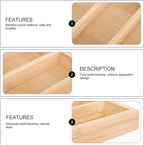 Wooden Glasses Storage Tray Eyeglasses Display Rack Multi-Compartment Sunglasses Organizer for Home Desk Eyewear Storage with 4pcs Set