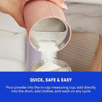 BLUELAND Oxi Laundry Booster Powder Refill 2-Pack, Fragrance Free & Clear, 50 Loads, 35.2 oz, Plastic-Free, Eco Friendly, Oxy Cleaner, Stain Remover