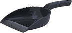 Superio Handheld Comfort Grip Plastic Dustpan and Wooden Brush Set - Hand Broom with Swiss Natural Horsehair Bristles Compact Design, 2-Pack