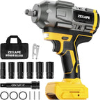Cordless Impact Wrench 1/2 inch for Dewalt 20V Battery, Impact Wrench 1360N.m(950Ft-lbs) High Torque Brushless Electric Impact Gun, Power Impact Driver with 3-Mode Speed, LED Work Light(no battery)