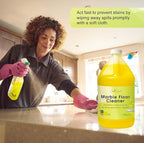 Marble & Stone Floor Cleaner | Concentrated Daily Formula (1 Gallon) | pH Neutral, Streak-Free | Safe for Marble, Travertine, Limestone, Granite, Terrazzo & More | Cleans & Refreshes.