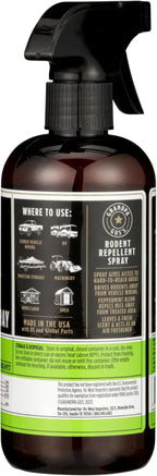 Grandpa Gus's Rodent Repellent Spray, Peppermint & Cinnamon Oil, Prevents Mouse/Rats from Nesting & Chewing on Wires, 16 fl oz (Pack of 1)