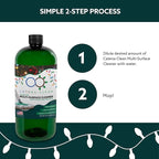 Natural Holiday Pine Scented Mop Cleaner (3 Pack) - Streak-Free Floor Cleaning Solution for Wood, Laminate & Metal Flooring - Removes Dirt, Spills, Grime & Sticky Residue 96 fl. oz total