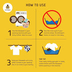 SuperBee Laundry Kit - Eco Laundry travel kit - Chemical Free Sensitive Skin Laundry - Laundry alternative 300 loads - 3 Wool Dryer Balls - Natural Fabric Softener - Cotton mesh laundry bags set