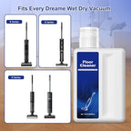 Floor Cleaning Solution Compatible with Dreame Cleaning Solution, Pet-friendly & No Residue, Floor Cleaner for All Robot Vacuum Cleaners and Wireless Wet Dry Vacuum Cleaners (Original, Total 1 L)