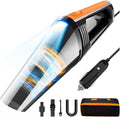 Car Vacuum, Portable Car Vacuum Cleaner High Power 8000Pa, Small 12V Handheld Vacuum with LED Light,16.4Ft Corded, Deep Detailing Cleaning Kit of Car Interior with Dry for Men/Women
