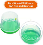 EONJOE 16 oz Plastic Freezer Containers with Lids 2 Cup Food Storage Container BPA Free Stackable Airtight Dishwasher Safe,12 Pack