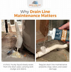 AC Drain Line Cleaner and Unclogger - Air Conditioner Cleaner Prevents Build-Up for AC Units, Dehumidifiers, Ice Machines, & More (16 ounces)