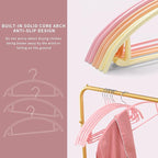 MOPALL Clothes Hanger 14 Pack, Sweater Hangers No Shoulder Bump, 16.5 inch Wide Heavy Duty Coat Hangers for Closet, Non Slip PVC-Coating Metal Hangers for Sweaters,Suits,Dresses,Jackets,Pants,Shirt