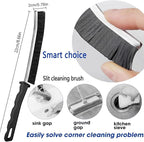 Crevice Cleaning Brush, Bathroom Gap Cleaning Brush, Hard Bristle Brush for Cleaning, Multifunctional Gap Brush, for Blind, Baseboard, Fan, Window or Sliding Door Track (5pcs)