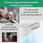 AC Drain Line Cleaner - 2 Pack / 6 Month Supply - Cleans HVAC drain lines, AC line cleaner, condensate lines, fountain drink drain lines and more