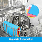 HOMEXCEL Swedish Dishcloths for Kitchen 20 Pack, Sponge Dish Cloth for Counters & Washing Dishes, Reusable and Absorbent Paper Towels, 3 Colors Assorted