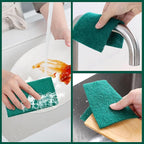 Green Scouring Pad，Scrub Pads，Cleaning Pads for Dishes Kitchen (30)
