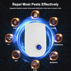 Upgraded Ultrasonic Repellent 6 Packs Pest Control Electronic Plug in for Cockroach Bugs Insects Spider Rodent Mosquitoes Mouse Repeller for Home Garage Hotel Office