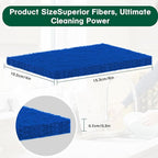 40 Pcs Scouring Pads,Heavy Duty Scour Pads,Blue Dish Scrubber Pads,Non Scratch Scrubbing Pads,Reusable Household Scrub Pads for Dishes Kitchen Scrubbers & Metal Grills,4x6in
