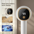 Electric Lint Remover with LED Display, Rechargeable Fabric Shaver, Lint Shaver, 6-Blade, 3-Speed Defuzzer Remove Fuzz, Pills for Clothes, Upholstery, Furniture