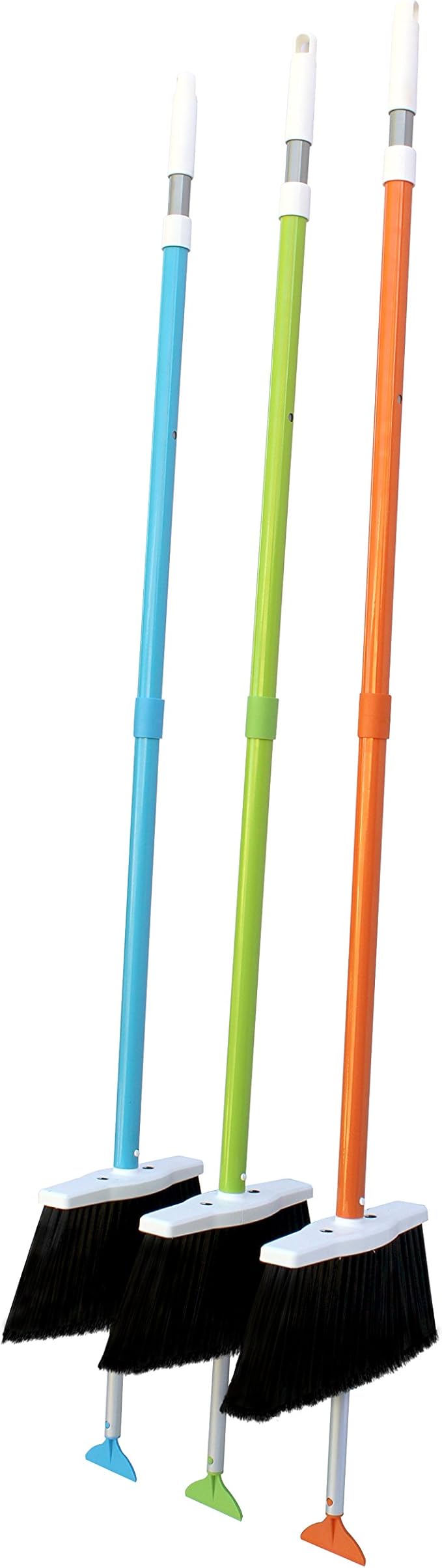 New Broom As Seen On Shark Tank. for Indoor and Outdoor Use Retractable Handle with Scraper Making Sweeping Easy