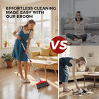 Handy Broom, Indoor/Outdoor Brooms, Duty Kitchen Broom, for Home Garage Kitchen Office Courtyard Lobby Patio Lawn Concrete (1, Red)