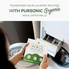 Pursonic XL Laundry Wool Dryer Balls Made with 100% Pure New Zealand Wool - Natural Reusable Fabric Softener Balls for Drying Time & Energy Consumption - Reduces Clothing Wrinkles & Lint - Set of 6