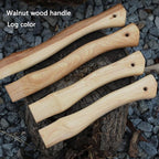 2 Pack Axe Handle Replacement for Camping Gardening Axe, 13in Hickory Hatchet Handle Replacement with Wooden and Steel Wedges Camping Essentials