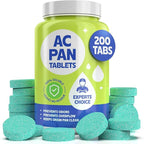 200 Tablets AC Drain Line Cleaner- No-Residue, Water-Soluble, Fast-Acting Pan Treatment for HVAC, Window Units, Mini-Splits, Dehumidifiers and Refrigerators System Maintenance