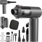 Car Vacuum Portable Cordless with 16000PA Ultra Suction 4-in-1 Foldable Air Duster & Brushless Motor Rechargeable Handheld Vacuum for Pet Hair, Car Seats, Home & Office Cleaning