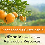 Citra Solv Concentrated Cleaner & Degreaser, Deodorizer, Paint & Adhesive Remover, for Home and Outdoor, Natural Orange Oil, Safe, Valencia Orange - 32 Fl Oz (3 Pack)