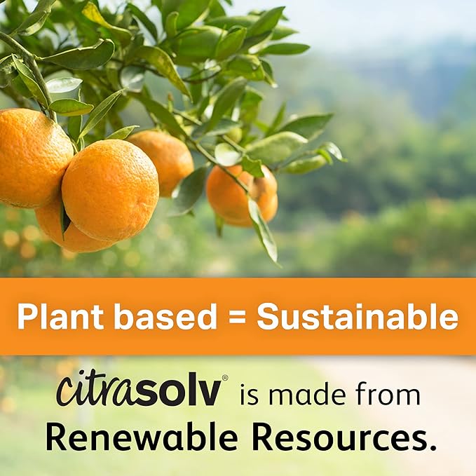 Citra Solv Concentrated Cleaner & Degreaser, Deodorizer, Paint & Adhesive Remover, for Home and Outdoor, Natural Orange Oil, Safe, Valencia Orange - 32 Fl Oz (3 Pack)