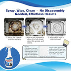 Snowlily Oven Rack & Grill Cleaner Spray, 16.9 Fl Oz, Multi-Purpose Heavy Duty Degreaser, Eliminates Thick Grease & Build-Up, Lemon Scent