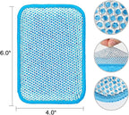 HOMEXCEL 12 Pack Scrub & Wipe Cloths, Scrub Sponges with Non-Scratch Wire Dishwashing Rag for Kitchen, All-Purpose Cloth for Dishes, Pots, Pans, Non-Stick Cookware, Countertops (Blue)