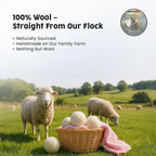 Scalise Family Sheep Farm Wool Dryer Ball by Scalise Family Sheep Farm – Reusable Dryer Balls Wool for Faster Drying & Less Static – Eco-Friendly, Chemical-Free