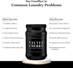 Luxury Laundry Detergent Powder (Velvet Cherry) 32 Oz – Concentrated for Tough Stains and Odors, For All Washing machine types – Gentle on Fabrics