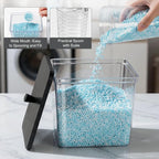 Hudgan 4 Pack Laundry Detergent Container Large Laundry Pods jars with lids and Scoop for Laundry Room Organization