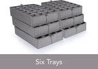 Covermates Keepsakes - Adjustable Zip-Top Storage Box - Configurable FlexGrid Compartments - Heavy Duty Polyester- Reinforced Handles - Stackable Design - Indoor Storage, Brown Heather