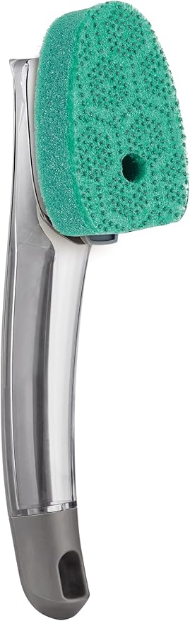 Scotch-Brite Advanced Soap Control Heavy Duty Dishwand,1Dish Wand,Prevents Soap from Leaking,Leak-Free Guarantee,Best for Cast Iron Skillets & Grill Grates,Fits All Scotch Brite Refills(Pack of 4)