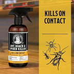 Grandpa Gus's Natural Spider and Insect Control Bundle - Non-Toxic Ant, Roach & Spider Killer Spray (16 oz) with Spider Repellent Pouches (10 Pouches), Safe Home and RV Pest Solution